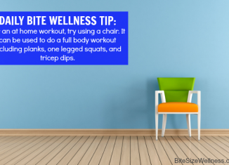 daily bite wellness tip chair workout