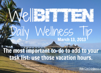 WellBitten Wellness Tip: Value of Vacation