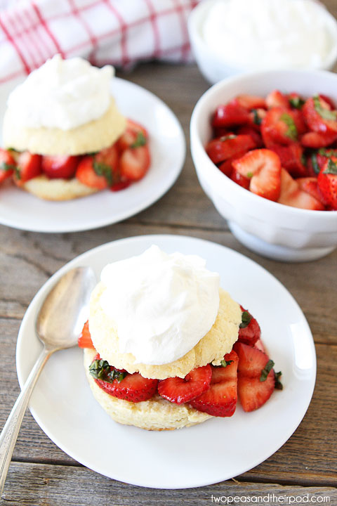 Balsamic Strawberry Ricotta Shortcakes