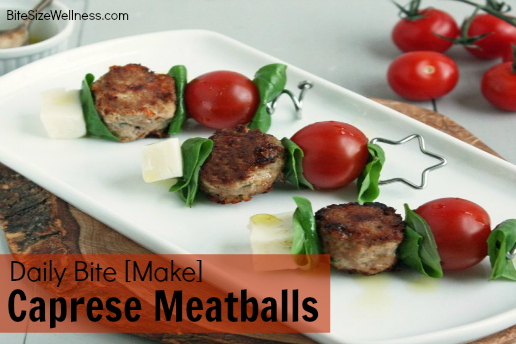 Caprese Meatballs