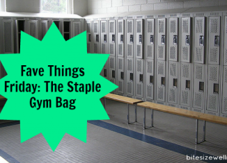 fave things friday staple gym bag