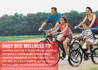 Daily Bite Wellness Tip - Exercise With Your Family - Family Fitness Activities