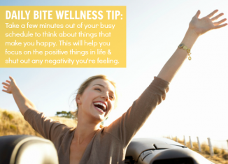 Daily Bite Wellness Tip - Shut Out Negativity With Positive Thoughts