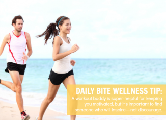 Daily Bite Wellness Tip - Workout Buddies - Gym Motivation