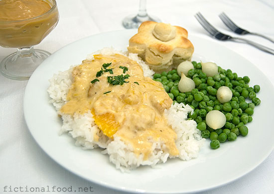 Lunch-with-Cinna-chicken and orange sauce-hunger games recipes