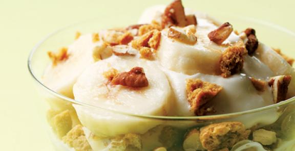 Gingersnap-Banana Frozen Yogurt