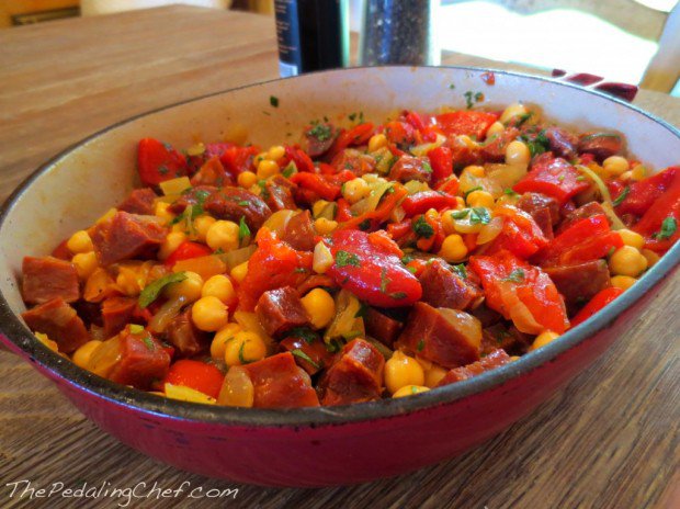chickpea-and-chorizo-salad