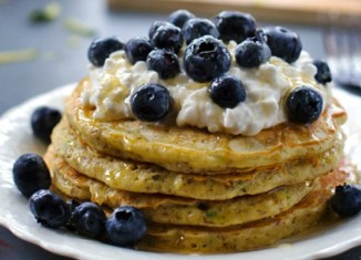 zucchini blueberry pancakes