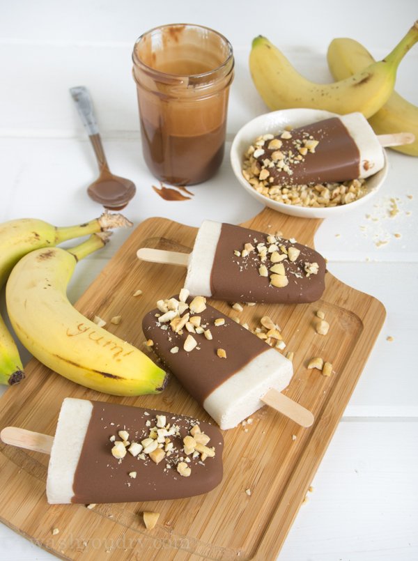 frozen banana pops