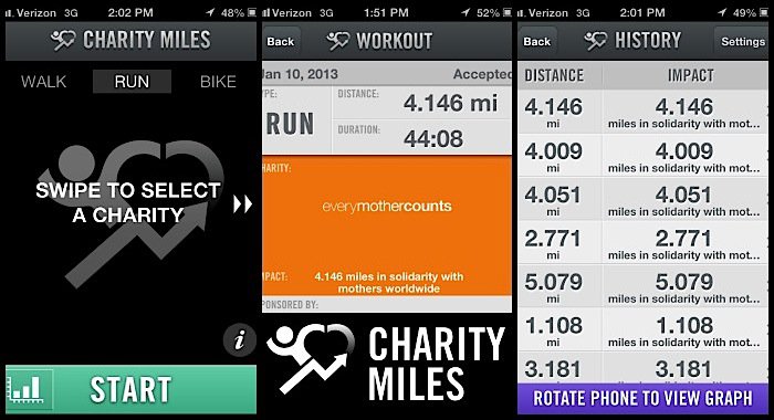 charity miles app