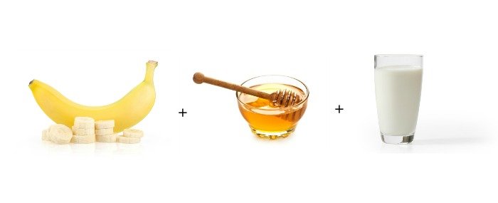 Banana honey milk hair fask