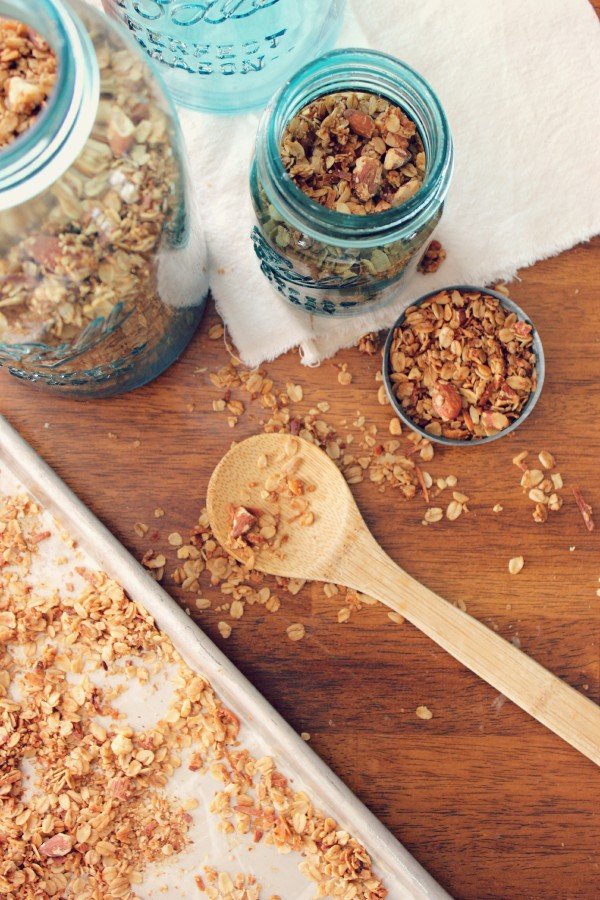honey almond granola recipe cooked with love mom