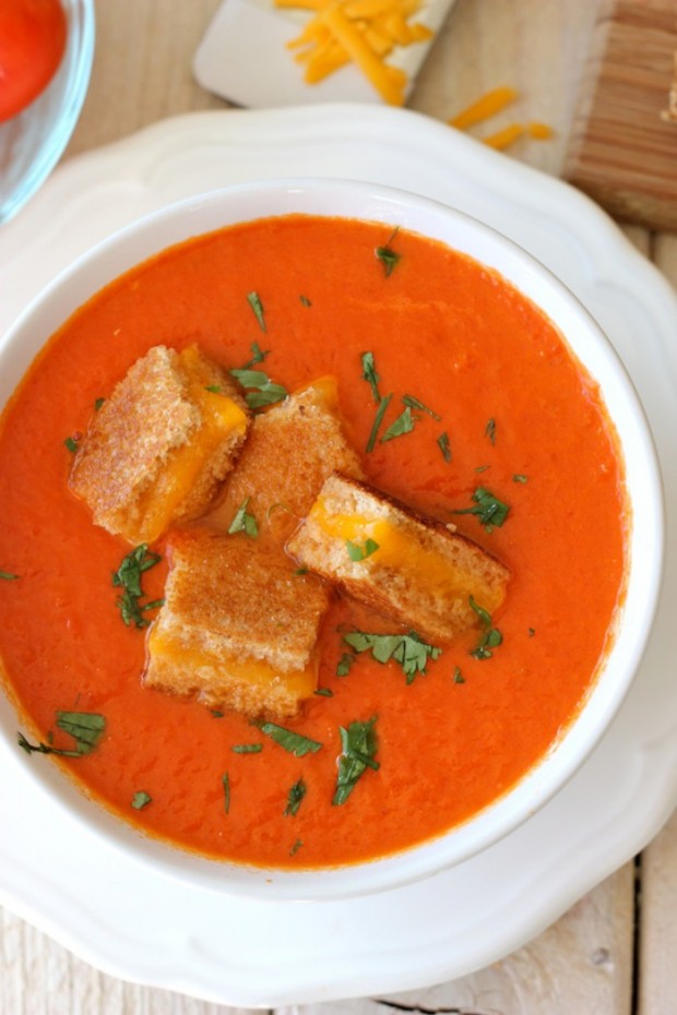 grilled cheese tomato soup