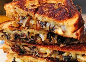 mushroom onion grilled cheese feat image