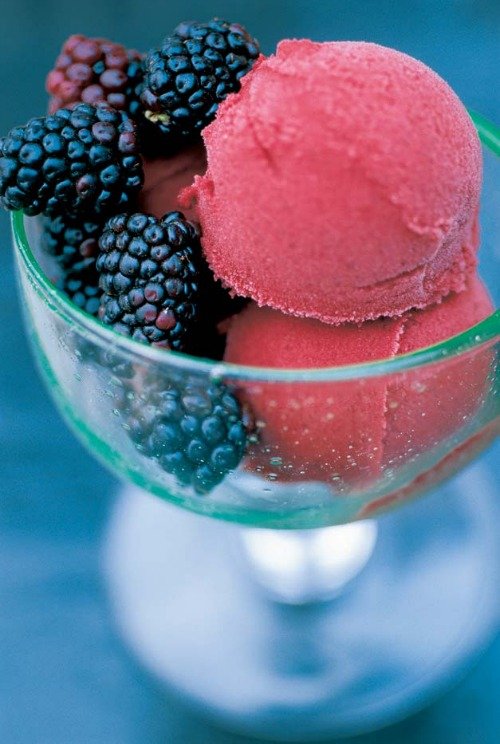 Raspberry Sorbet for Dinner and Movie Summer Lovin.jpg
